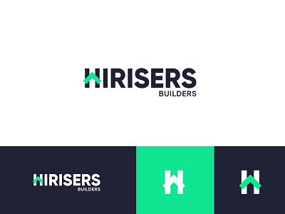 Hirisers Builders Brand identity Design brand identity design branding logo visual identity