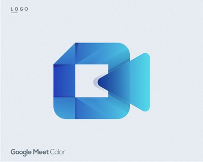 Logo Google Meet Colorful 3d animation app branding colorful graphic design logo motion graphics ui