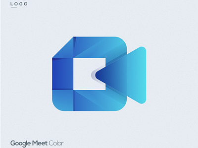 Logo Google Meet Colorful 3d animation app branding colorful graphic design logo motion graphics ui