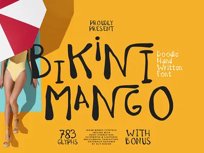 Bikini Mango Font blackletter design font fonts letteing typeface