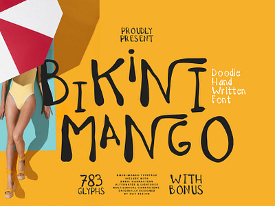 Bikini Mango Font blackletter design font fonts letteing typeface