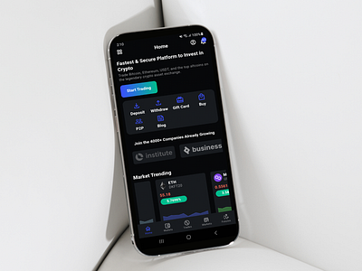 TradiumPro- Crypto Exchange Trading Mobile App app design balance banking blockchain app crypto app crypto app concept crypto currency crypto exchange crypto payments crypto ui crypto wallet cryptocurrency exchange exchange crypto mobile app trade trading trading app tradiumpro ui