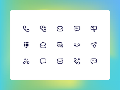 Modern Communication Line Icons - Connect Seamlessly communication icon icon collection icon library icon pack icon set icons line icons svg icons web icons