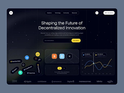 Holo – Website for Web3 animation clean colors crypto design minimal ui ux web3