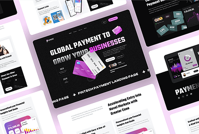 Fintech Landing Page credit card finance fintech fintech design fintech landing page fintech ui fintech website payment landing page shasanko das web