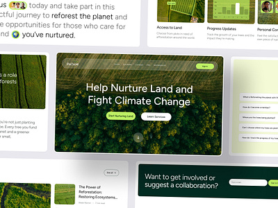 Patani - Modern Agriculture Landing Page agriculture app branding clean concept design farm farmer farming food green landing page modern farming one page plant product ui ux website