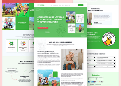 Golf Drawing Landing Page Design Using Figma business website design developer figma figma design figma to wordpress graphic design ui ui ux web web design web development website wordpress