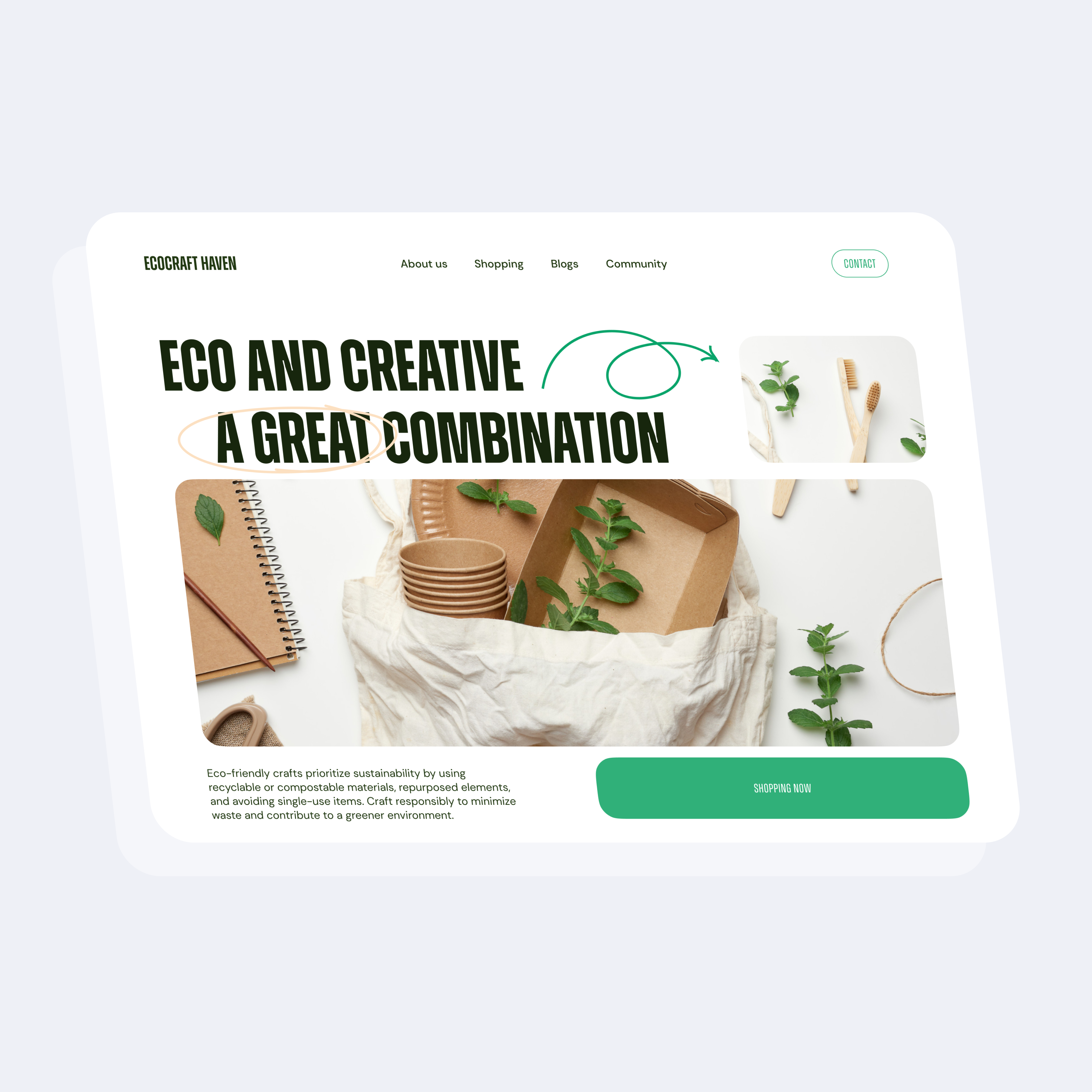 Ecodraft Haven branding design ui ux