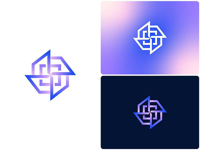 Abstract logo mark abstract logo blockchain brand branding crypto crypto logo geometric logo gradient logo minimal logo modern logo simple logo tech company tech logo technology timeless logo web web3