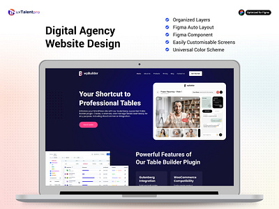 Digital Agency Website Design agency landing page web design