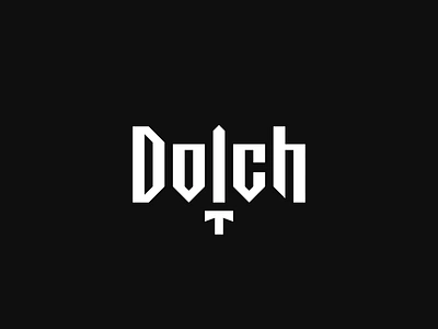 Dolch - Logo Design branding dagger dolch freelance logo design freelance logo designer knife logo logo design minimal simple sword wordmark