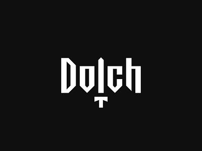 Dolch - Logo Design branding dagger dolch freelance logo design freelance logo designer knife logo logo design minimal simple sword wordmark