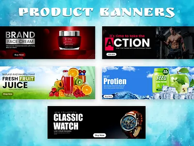 Product Banners banner design banners brand brand marketing branding graphic design graphics marketbusiness marketing product banners