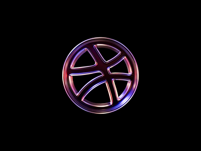 Dribbble 3d logo animation 😎🎃🏀 3d animation branding c4d dribbble glass icon logo motion graphics social contact sociality