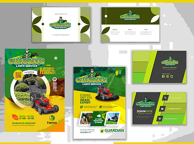 Multiple Version Of Flyers and business Cards for a Client presentation