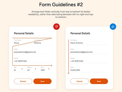 UI Design Tips #4 - Form Guidelines #2 design do dodont dont tips ui ui design ux ux design