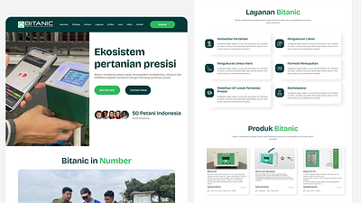 Bitanic Landing Page | Agriculutre agritech datavisualization precisionagriculture prototyping sustainablefarming uiux visualdesign