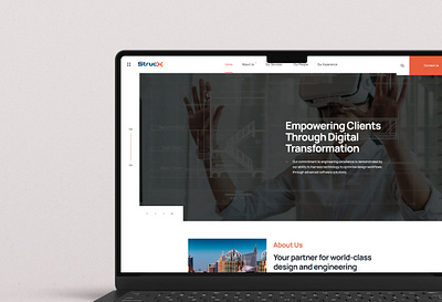 StrucX graphic design mockup mockupdesign ui uimockup ux website websitedesign