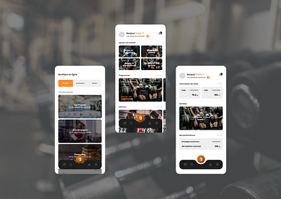 Boostr. - Fitness App app branding fitness sport uxui