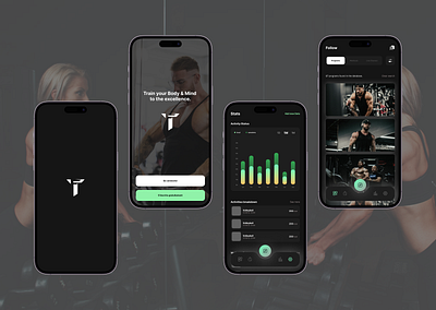 Transformatics Fitness App app branding fitness fitnessapp uxui