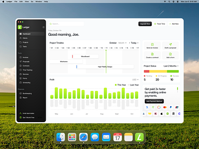 CRM Dashboard - Ledger cansaas clean dashboard dashboard design dashboard ui design interface manage team management dashboard minimalist product design project saas saas saas dashboard saas design team team management ui ux