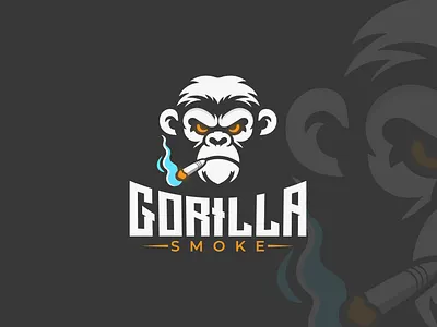 Gorilla Smoke Modern Logo! gorilla smoke modern logo! gorillalogo logo minimal modern motion graphics smoke