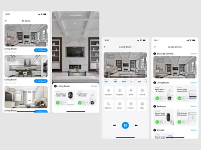 Homiz - Smart Home Mobile App UI Design Template - room control blue design template home mobile mobile app mobile app ui design room controller smart devices smart home smart house smart lamp smart tv ui design ui design template ui kit