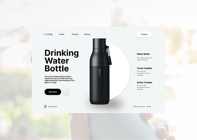 Dropshipping Water bottle reselling shopify uxui water bottle website