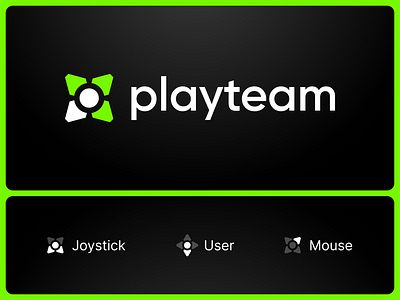 PlayTeam Logo branding branding and identity for sale logo game logo gaming branding identity branding joystick logo logo design logo design branding logotype saas branding team logo unused logo web3 logo