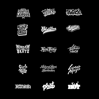 Logotypes Collection brand branding custom design detail elegnt future identity illustration joy letter logotipo logotype magic posh script typo typography vector visual