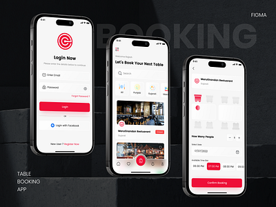 Restaurant Table Booking App booking app dining food delivery mobileapp restaurant restaurantapp table booking uiuxdesign uxdesign