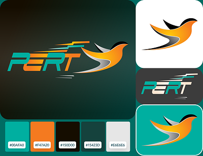 Pert logo Design bird branding branding kit color palette illustrator logo logo icon medical hospital pert