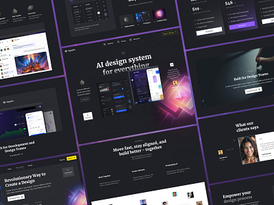 New Squarix Project card dark design figma free freebie hero home kit landing page quickit squarix template theme udix ui ux web website