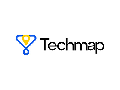 Techmap Logo Design abstract logo app icon brand identity branding creative logo letter t logo logo design map logo tech logo techmap logo