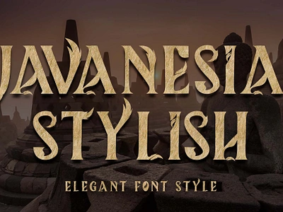 Javanesia Stylish balinesia beautiful branding design font font design graphic design handwritten illustration indonesian java logo wonderfull