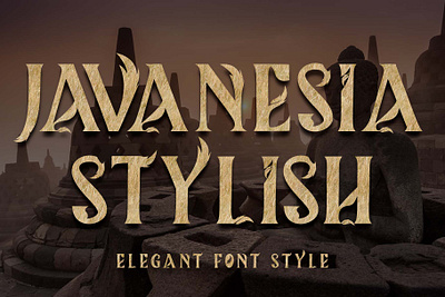 Javanesia Stylish balinesia beautiful branding design font font design graphic design handwritten illustration indonesian java logo wonderfull