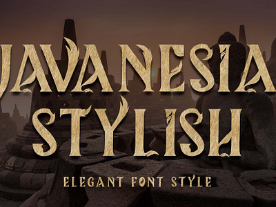 Javanesia Stylish balinesia beautiful branding design font font design graphic design handwritten illustration indonesian java logo wonderfull