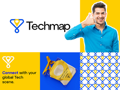 Techmap Brand Identity abstract logo app icon brand identity branding creative logo letter t logo logo design tech logo techmap logo