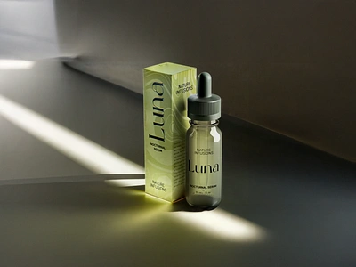 Luna - Brand Identity, Packaging & Art Direction brand narrative branding design dropper graphic design infusion label nature package packaging product skincare