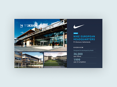 Nike HQ pitch deck Multi Netherlands branding graphic design