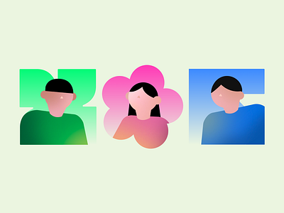 Members branding illustration people