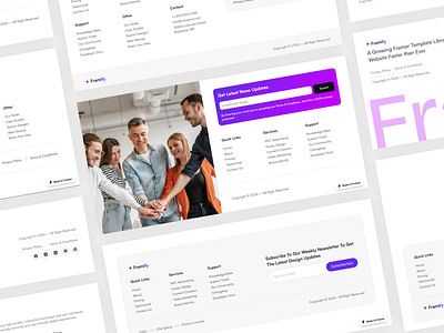 Framer Footer Section Components footer components footer design footer section footer section ui footer sections framer framer component framer component library framer components framer designer framer development framer no code builder framer sections framer template framer templates framer web design framer website framer website design web design website footer