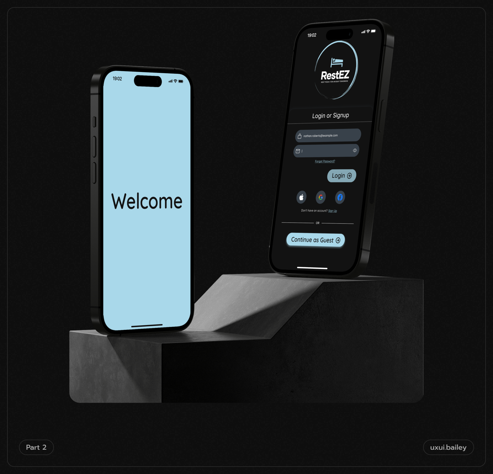 RestEZ ● A Hotel Booking Application | Part 2 app app design hotel hotelbooking typography ui ui design ux ux design