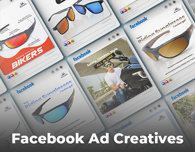 Facebook Ad Creatives for Icicles – Eyewear Built for the Ride ad creative advertising facebook ad facebook ad creative facebook ad design image ad social media banner