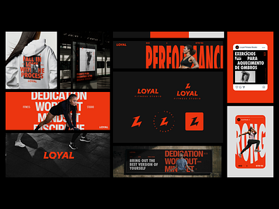 Loyal Fitness Studio (2) brand branding design digital dribbble figma fitness graphic identity illustrator logo media personal photoshop plan social trainer training visual workout