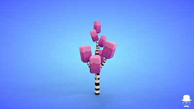 Voxel Tree 7.4 Model - 3D Lowpoly Game Asset 3d 3d model fantasy game art game asset lowpoly magicavoxel voxedit voxel art