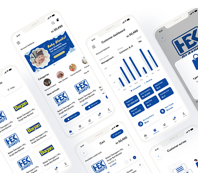 Completed An App For Hbk Blankets app design ui user experience design user interface design ux