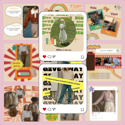 Vintage Vibes: Timeless Retro Instagram Feed Design