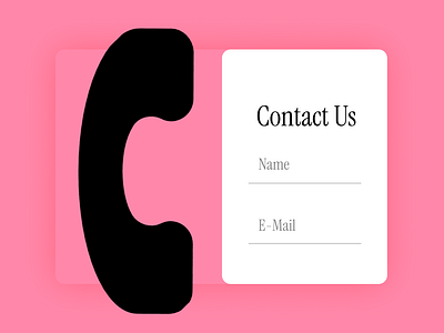 Contact Page #DailyUi dailyui