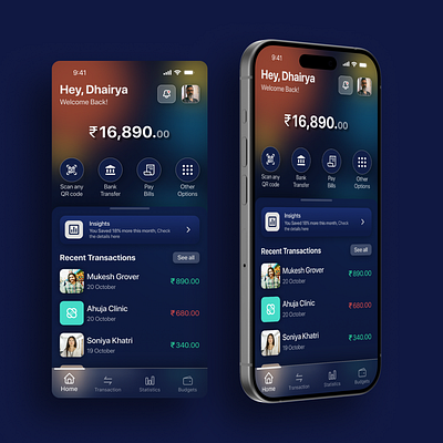 Day 7/100 - Personal Finance App UI 3d branding graphic design motion graphics ui